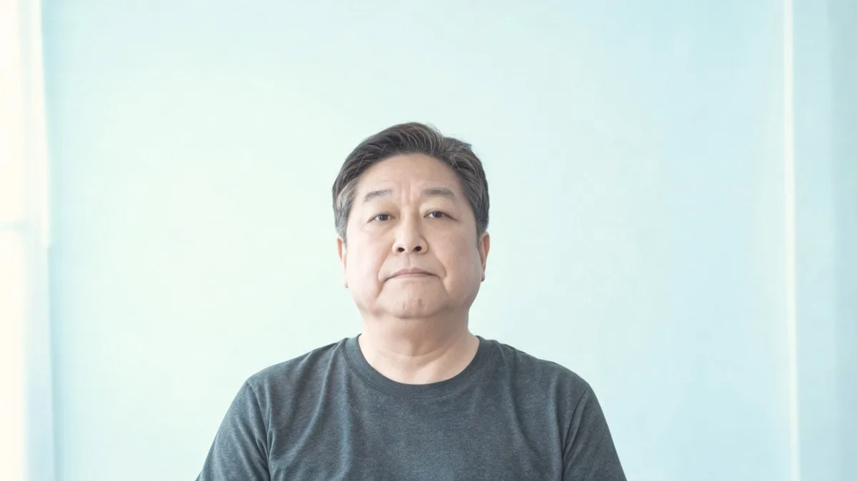 Seated chin tuck with a level gaze